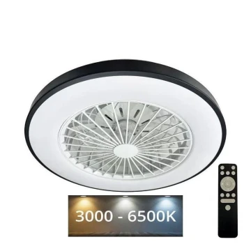 LED Pritemdomas lubinis šviestuvas su ventiliatoriumi OPAL LED/48W/230V 3000-6500K + nuotolinio valdymo pultas