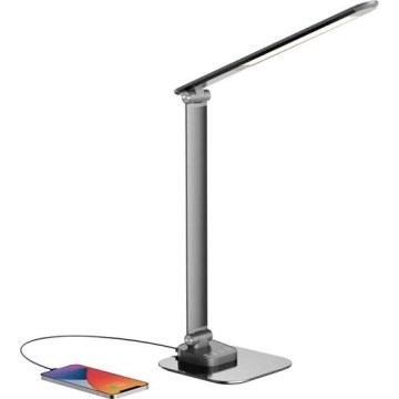 LED pritemdomas stalinis šviestuvas Su USB LED/7,5W/230V 3000K/4000K/5500K antracitas