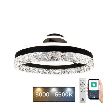 LED Pritemdomas tvirtinamas sietynas LED/86W/230V 3000-6500K juoda + nuotolinio valdymo pultas