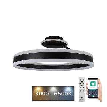 LED Pritemdomas tvirtinamas sietynas LED/86W/230V 3000-6500K juoda + nuotolinio valdymo pultas