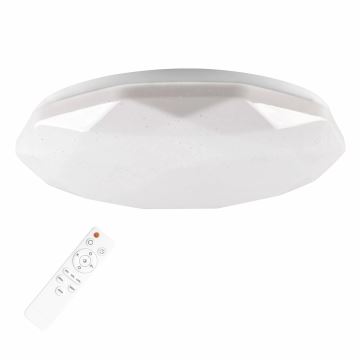 LED pritemdomas vonios šviestuvas GALAXY LED/48W/230V diametras 38 cm 3000-6000K IP44 + nuotolinio valdymo pultas