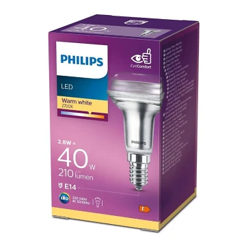 LED Prožektoriaus lemputė Philips E14/2,8W/230V 2700K