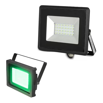 LED Prožektorius LED/20W/230V IP65 žalia spalva