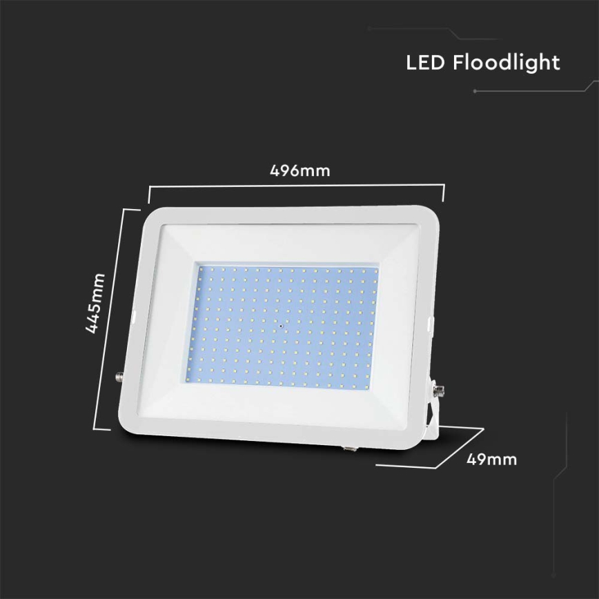 LED prožektorius SAMSUNG CHIP LED/300W/230V 4000K IP65 balta