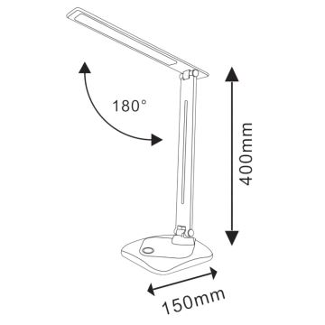 LED Reguliuojama jutiklinė stalinė lempa TOLEDO LED/8W/230V 3000-6500K