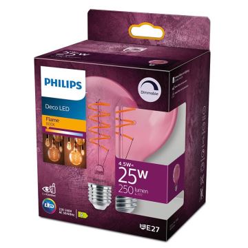 LED Reguliuojama lemputė DECO Philips G93 E27/4,5W/230V 1800K