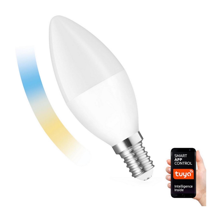 LED Reguliuojama lemputė E14/5W/230V 2700-6500K Wi-Fi Tuya