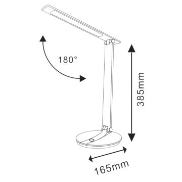 LED Reguliuojama stalinė lempa SERRA LED/8W/230V balta