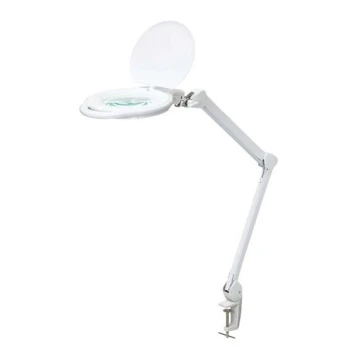 LED Reguliuojama stalinė lempa su lupa LED/10W/230V balta