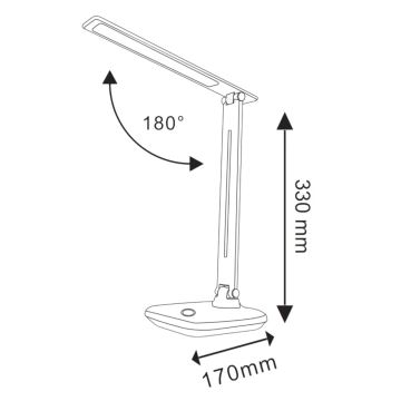 LED Reguliuojama stalinė lempa VINTO LED/8W/230V balta