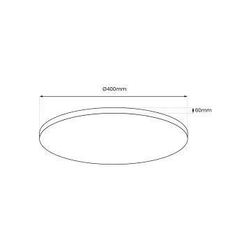 LED Reguliuojamas lubinis šviestuvas LAYLA LED/33W/230V 3000/4000/6000K aukso + valdymo pultas