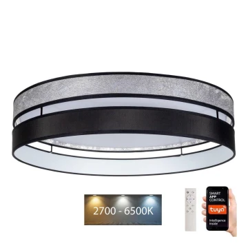 LED Reguliuojamas lubinis šviestuvas LIMA LED/36W/230V Wi-Fi Tuya+ valdymo pultas juodas/sidabras