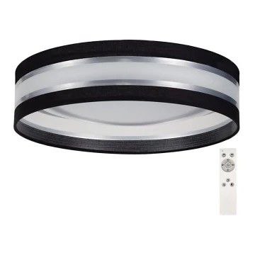 LED Reguliuojamas lubinis šviestuvas SMART CORAL LED/24W/230V juodas/sidabras + valdymo pultas