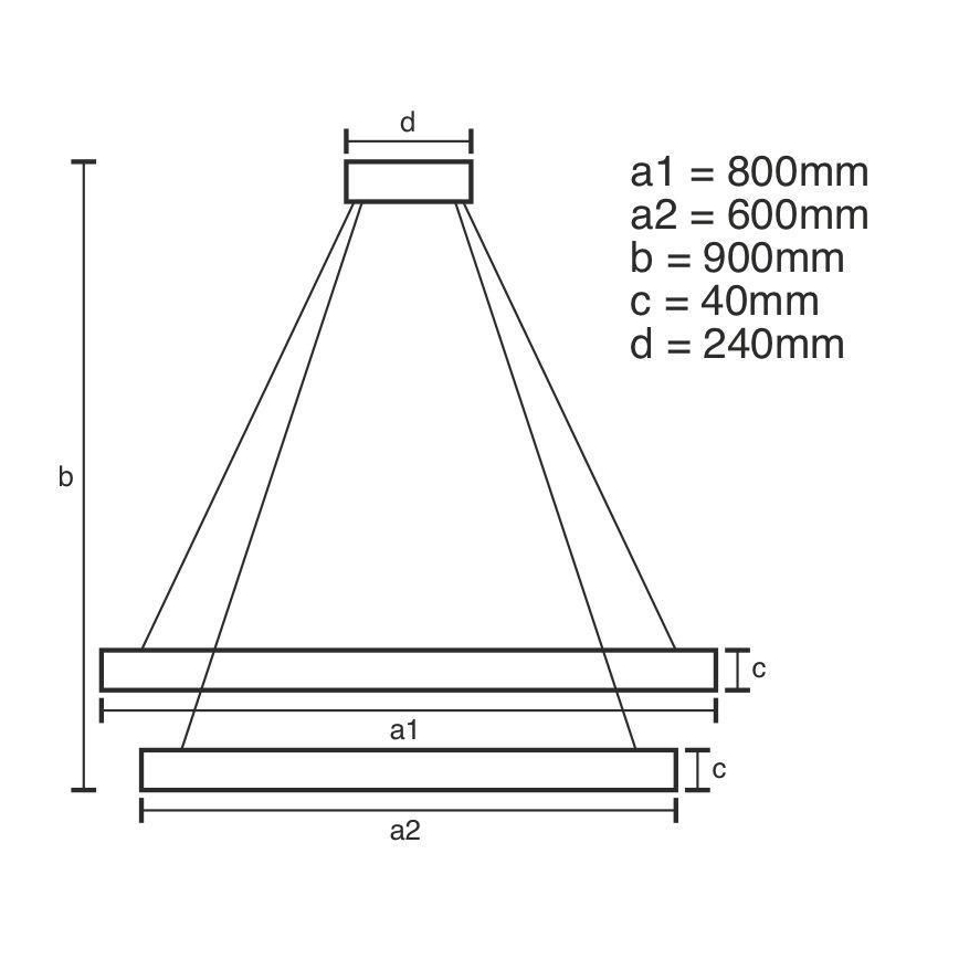 LED Reguliuojamas pakabinamas sietynas LED/100W/230V 3000-6500K + nuotolinio valdymo pultas