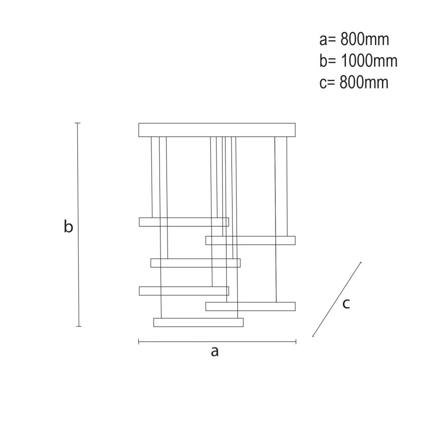 LED Reguliuojamas pakabinamas sietynas LED/100W/230V 3000-6500K + nuotolinio valdymo pultas