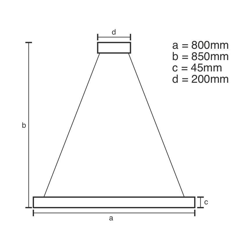 LED Reguliuojamas pakabinamas sietynas LED/100W/230V 3000-6500K + valdymo pultas