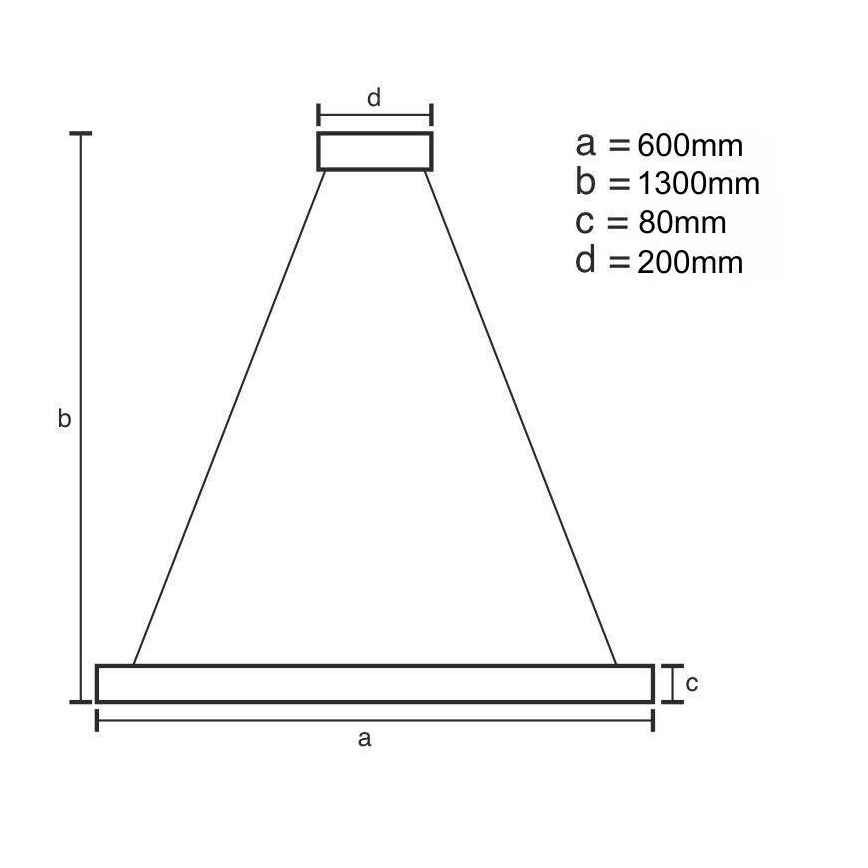 LED Reguliuojamas pakabinamas sietynas LED/50W/230V 3000-6500K + nuotolinio valdymo pultas