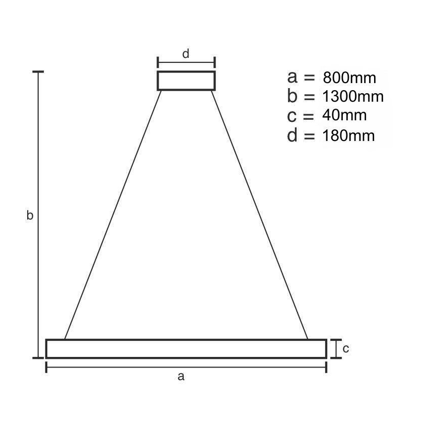 LED Reguliuojamas pakabinamas sietynas LED/55W/230V 3000-6500K auksas + nuotolinio valdymo pultas