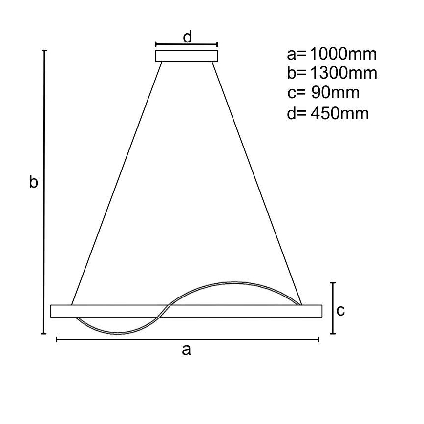 LED Reguliuojamas pakabinamas sietynas LED/70W/230V 3000-6500K + nuotolinio valdymo pultas