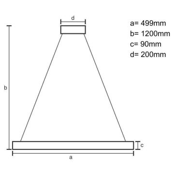 LED Reguliuojamas pakabinamas sietynas LED/80W/230V 3000-6500K balta + nuotolinio valdymo pultas