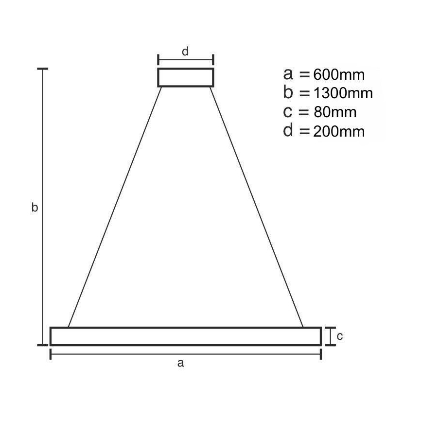 LED Reguliuojamas pakabinamas sietynas LED/80W/230V 3000-6500K + nuotolinio valdymo pultas