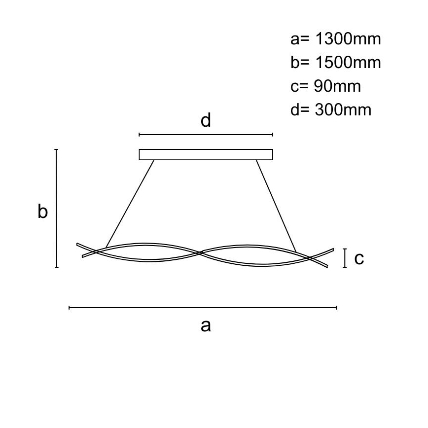 LED Reguliuojamas pakabinamas sietynas LED/80W/230V 3000-6500K + nuotolinio valdymo pultas