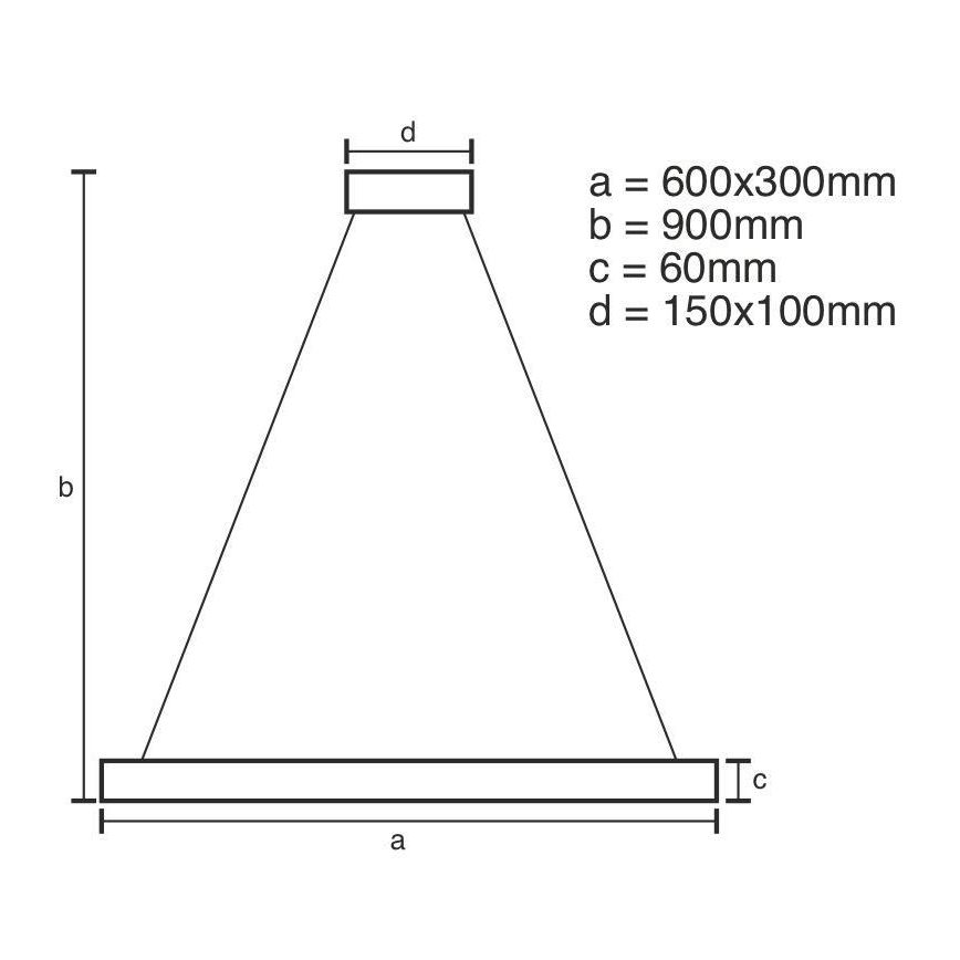LED Reguliuojamas pakabinamas sietynas LED/80W/230V 3000-6500K + valdymo pultas
