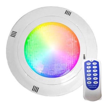 LED RGB Baseinų apšvietimas LED/45W/12V IP68 + nuotolinio valdymo pultas