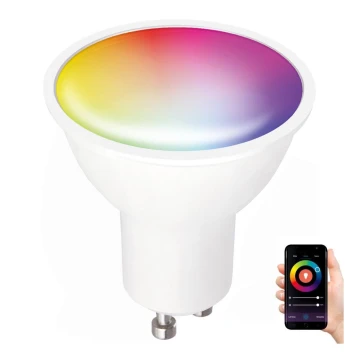 LED RGB Išmani reguliuojama lemputė GU10/5W/230V 2700-6500K Wi-Fi Tuya