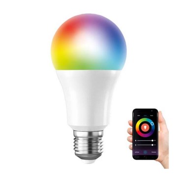 LED RGB Pritemdoma elektros lemputė SMART WIFI E27/10W/230V