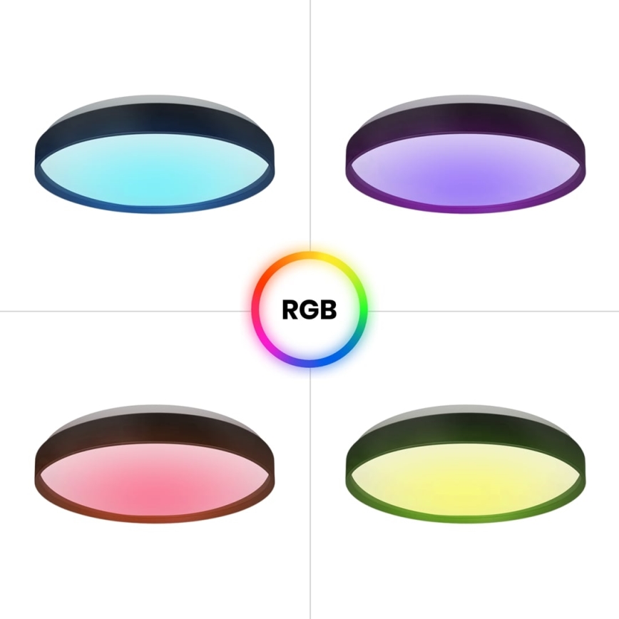LED RGB Pritemdomas lubinis šviestuvas RINGO LED/36W/230V + nuotolinio valdymo pultas