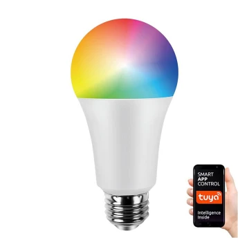 LED RGB Reguliuojama lemputė A70 E27/11W/230V 2700-6500K Wi-Fi Tuya