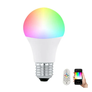 LED RGB Reguliuojama lemputė CONNECT E27/9W + valdymo pultas - Eglo