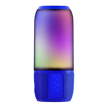 LED RGB Stalo šviestuvas su kolonėle 2xLED/3W/5V 1800 mAh