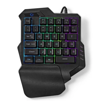 LED RGB Žaidimų klaviatūra vienai rankai 5V