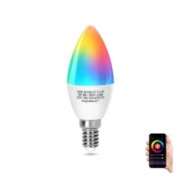 LED RGBW Lemputė C37 E14/5W/230V 3000-6500K Wi-Fi - Aigostar