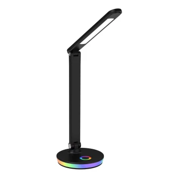 LED RGBW Reguliuojama jutiklinė stalinė lempa NEPTUN LED/7W/230V juoda