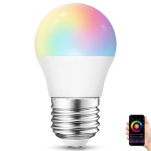 LED RGBW Reguliuojama lemputė G45 E27/6,5W/230V 2700-6500K Wi-Fi - Aigostar