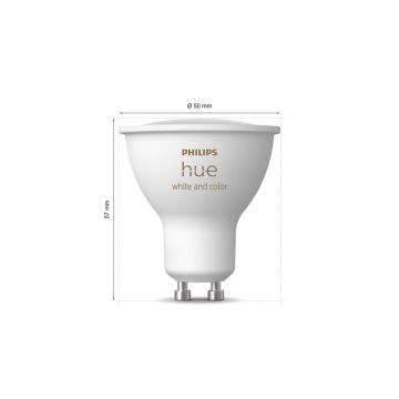 LED RGBW Reguliuojama lemputė Philips Hue White And Color Ambiance GU10/4,2W/230V 2000-6500K