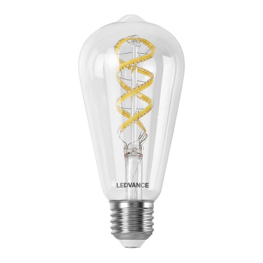 LED RGBW Reguliuojama lemputė SMART+ FILAMENT EDISON ST64 E27/4,8W/230V 2700-6500K Wi-Fi - Ledvance