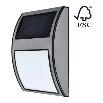LED Saulės energijos namo numeris LED/3x0,1W/2,4V IP44 + FSC sertifikuota