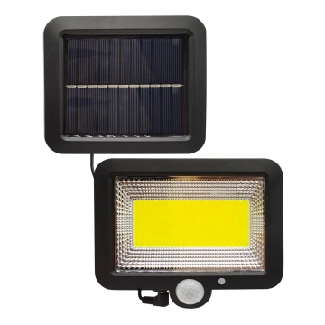 LED Saulės energijos prožektorius jutikliu DUO LED/1W/3,7V IP44