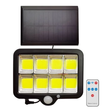 LED Saulės energijos prožektorius su jutikliu INTEGRA LED/3W/3,7V IP44 + valdymo pultas