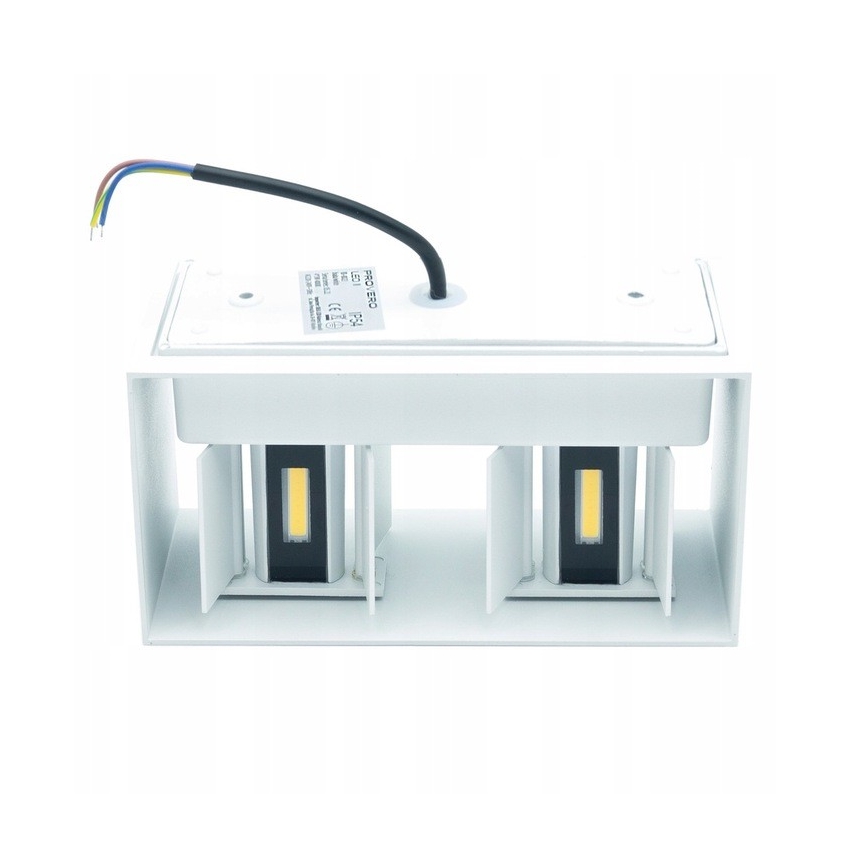 LED Sieninis lauko šviestuvas LED/12W/230V IP54 baltas