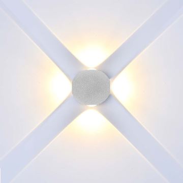 LED sieninis lauko šviestuvas LED/4W/230V 3000K IP54 balta