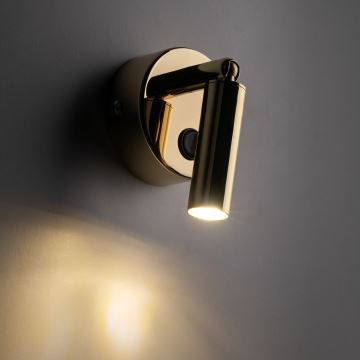 LED sieninis šviestuvas ENZO LED/3W/230V auksas