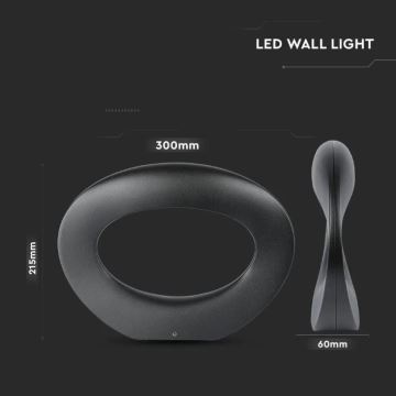 LED Sieninis šviestuvas LED/9W/230V