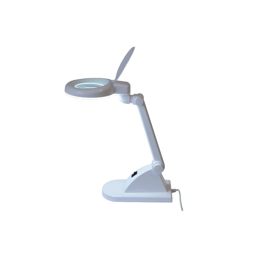 LED Stalinė lempa su lupa LED/6W/230V balta