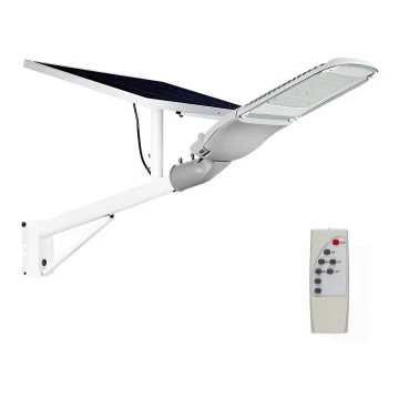 LED šviesos reguliavimas saulės gatvės lempa SAMSUNG CHIP LED/50W/6,4V 4000K IP65 + nuotolinio valdymo pultas