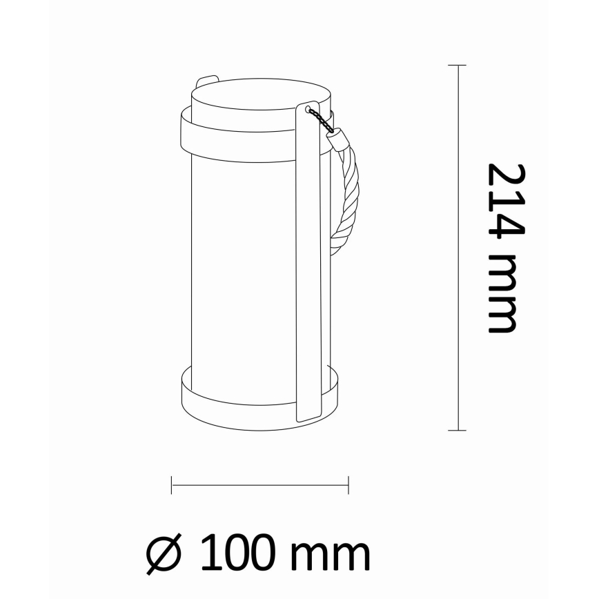 LED šviestuvas, įkraunamas saulės energija ASKOY LED/1,2V IP44